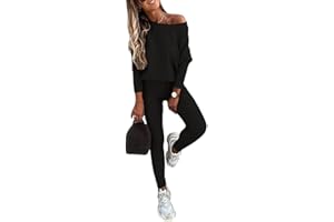 Yesgirl Damen Jogginganzug Zweiteiler Outfit 2 Stück Trainingsanzug Set 2 Teilig Freizeitanzug Sportanzug Colorblock Sweatshirt + Jogginghose Sportswear Sportbekleidung Tracksuit