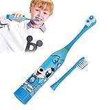 Children Portable Cute Cartoon Battery Type Soft Brush Electric Toothbrush Ultrasonic