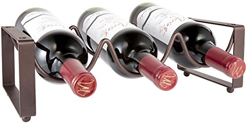 Mkouo Weinregal Flaschenregal Edelstahl Poliert Fr 3 Flaschen Stapelbar Flaschenregal Stabil Lbh 35 X 17 X 11 Cm