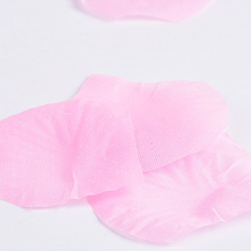 500 Rosenblätter aus Stoff rosa Hochzeit Streublumen Blumenkinder Rosenblüten Tischdeko - 2