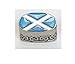 Dress Sgian Dubh Stone Saltire Top (Blue) Chrome