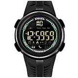 Blisfille Armbanduhr Herren Wasserdicht Wasserdicht Herrenuhr Partner Armbanduhr Multifunktional Schwarz Grün Outdoor Sportuhr Armbanduhr Automatikuhr