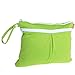 Damero 2pcs/pack Cute Travel Baby Wet and Dry Cloth Diaper Organiser Bag, Green+Blue