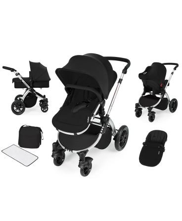 Ickle Bubba Stomp All-in-One Travel System Set (Black)