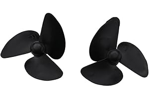 YLLLLY Accessori for Barche da Pesca eliche di riserva, Guardie delle Erbe infestanti, Motori a Sinistra/Destra sostitutivi Rc Parti di Barca Giocattolo(1 Pair Propeller)