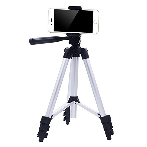Veasion 102cm Aluminum Kamera Handy Stativ Tripod mit Halterung und Fernbedienung fÃ¼r iPhone Samsung Smartphones und Kamera