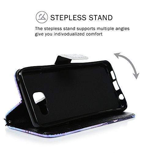 A3 (2016) Schutzhülle YOKIRIN Campanula Muster Ledercase Painted PU Leder Hülle Ledertasche Kunst Gemalt Wallet Taljereep Bookstyle Stil Flipcase TPU Silikon Innere Handyhülle Folio Handytasche Wallet Taljereep Magnetverschluss Lederhülle Standfunktion Rückschale Hüllen Schutz Hülle Backcover Flip Cover Samsung Galaxy A3 (für 2016 Version) - 5