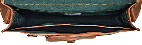 Gusti Leder nature „Finlay 15″ Umhängetasche Laptoptasche 15,6“ Ledertasche Vintage Umhängetasche Ledertasche Unitasche Aktentasche Arbeitstasche Collegetasche Messengerbag Ordner Braun U18 - 4