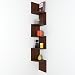 DecorNation Zigzag Corner Wall Mount Shelf Unit (Walnut Finish, Brown) RS.1299.00