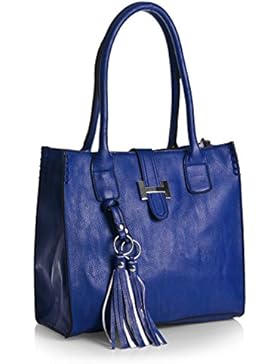BHBS Medium Damen Faux Leder Handtasche 30 x 47 x 9 cm (BxHxT)