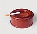 Produktbild GyAfam Palisander Aschenbecher Home Schreibtisch schwingen, rot Handwerk 13 * 5,5 cm, Mahagoni Holz Runder Aschenbecher