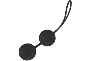 JOYDIVISION Joyballs Trend Duo, Negro, Bolas de Amor Originales, Bolas de Entrenamiento del Suelo Pélvico Hechas de Silikomed