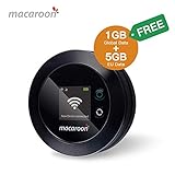 【4G HOHE GESCHWINDIGKEIT】Dieses Macaroon Mobil-WLAN-Gerät bietet 4G LTE High-Speed-Netzwerk. Mit dem Macaroon MIFI-Gerät genießen Sie superschnelles stabiles 16-Band 4G-Internet mit einer Geschwindigkeit von 150 Mbit/s Download und 50 Mbit/s Upload.