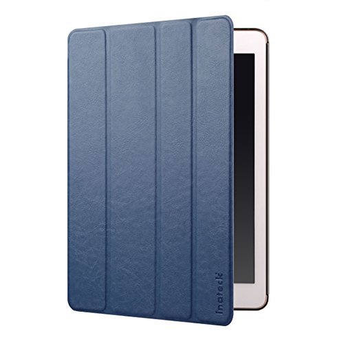 Inateck iPad Air 2 Hülle – Ultra Slim Ledertasche Smart Cover mit Magnetischer Auto Sleep Wake-up Funktion für iPad Air 2/ iPad 6. Generation, Blau