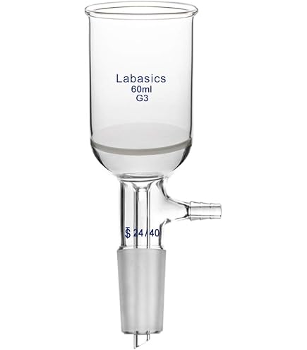 Borraccia Filtrante In Vetro Da Laboratorio 250ml – Con Doppio Tubo 8mm E Adattatore Aspirazione - Foto 4