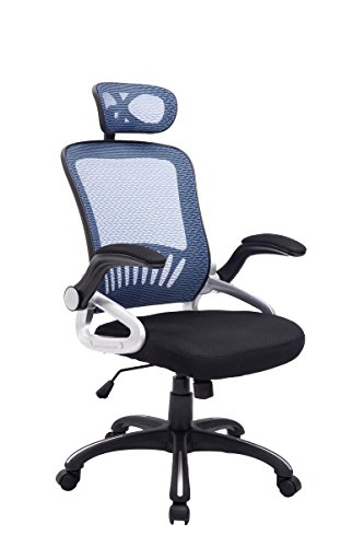 Home & Office Computer Swivel Mesh Chair With Adjustable Height (5 COLORS) (Blue)