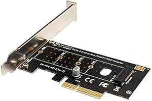 Multibao M-Key M.2 NVME SSD to PCI Express X4 X8 X16 Gen3 Converter Adapter Card, Support M.2 M Key NVME SSD with PCI-E protocol