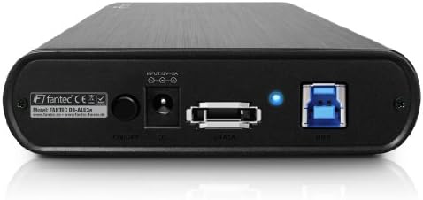 FANTEC Aluminium External Enclosure 8.9 cm/3.5 Inch SATA HDD with Backup Function, Black black 1 tb