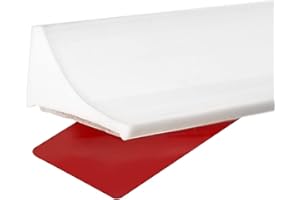 Kayleinster 100cm Blanc Barrier de Douche,Silicone Anti DéBordement pour Douches à L'Italienne,Seuil de Douche Autocollant Barrage D'Eau,BarrièRe Douche et SystèMe RéTention pour Sol de Salle de Bain