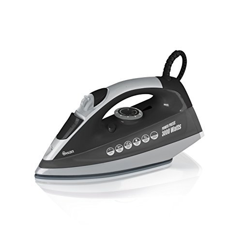 Preisvergleich Produktbild Swan SI30110BLKN Powerpress Iron, 3000 W, Black by Swan