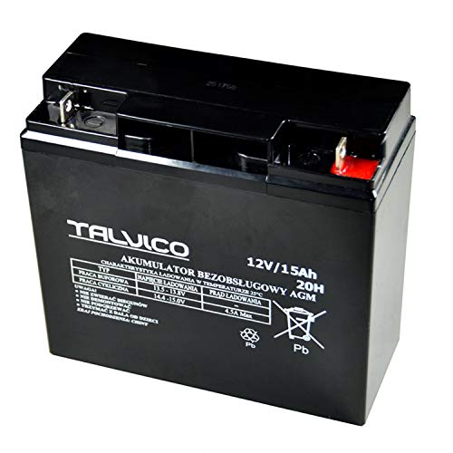 Preisvergleich Produktbild Talvico Gelakku AGM 12V 15Ah Gelakkumulator Ersatzbatterie Gel Akku USV Batterie