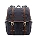 Produktbild Jakiload Retro Canvas Bag Schultertasche Wear Casual Backpack Travel Schoolbag Black Ash