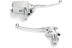 LOVEMOTOR 7/8"22mm Lenker Handsteuerung Reservoir Bremskupplungshebel Motorrad Cafe Racer Old School Bobber Touring Dirt Bike