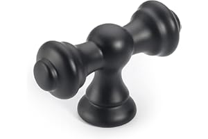 Coinkoly 10 Pack Matte Black Cabinet Knobs Single Hole T Bar Cabinet Handles Drawer Knobs Cupboard Knobs Wardrobes Knobs UK0001