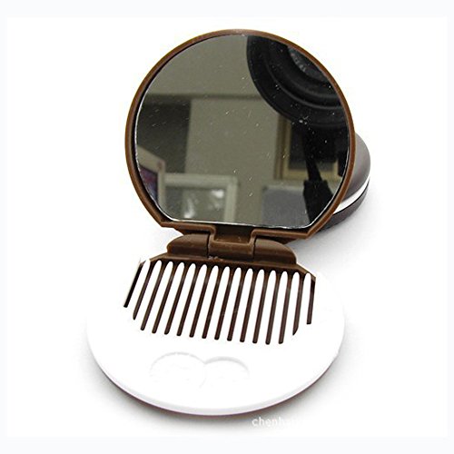 Seguryy 1pc Make up Spiegel schoko keks kamm tragbaren mini tool (zufällige) - 6