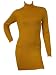 Produktbild Love Lola Damen Schlauch Kleid, Einfarbig Braun Senffarben 16