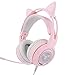 Produktbild RQINW Game Headset Für PS4 Xbox One PC, Pink 7,1 Surround Channel Elektro-Wettbewerb Headset Niedliche Computer-Telefon Live-Dekoration Mikrofon