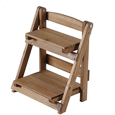Flower Shelf Flower Stand Flower Rack Pot Display Shelf Planter Herbs Flower Stands Indoor And Outdoor Ladder Garden Outdoor Plant Ladder Balcony Living Room Wooden Flower Balcony Shelf ( Color : Small )