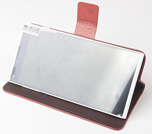 PREVOA Flip PU Funda Case Protictive para Gretel A7 Smartphone - MARRON- PREVOA Flip PU Funda Case Protictive para Gretel A7 Smartphone - MARRON-