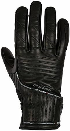 Oro Star Motorcycle MotoRacer MR-01 Gloves (Large, Black)