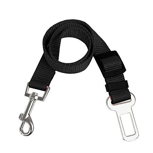 Preisvergleich Produktbild SUNYOU Hund Katze Sitz Gürtel Verstellbare Haustier Harness Auto Sicherheit Sicherheitsgurt (schwarz)