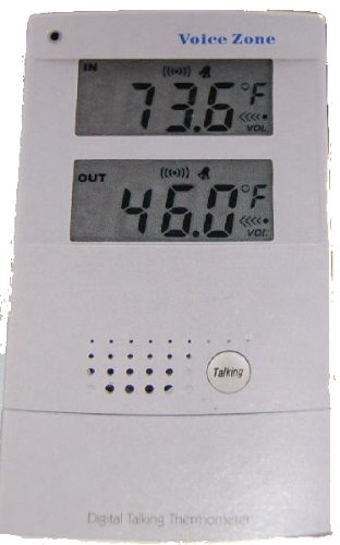 sprechendes Thermometer Sprachausgabe Wetterstation Außenfühler - 2