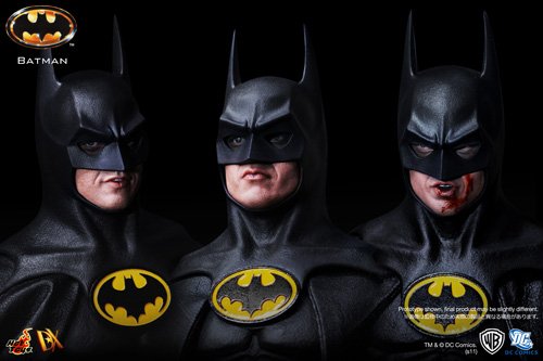 Hot Toys Batman 1989 Movie Masterpiece Deluxe Collectors 1/6 Scale Action Figure Batman Michael Keaton
