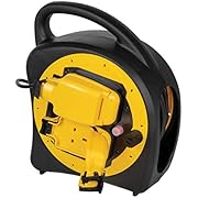 Outdoor Extension Lead 20m Weatherproof Garden Power Socket 2 Way Case Reel UK Plug Socket Splashproof IP54 Rated with Thermal Cut-Out Protection