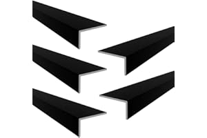 DJM DIRECT DJM Aluminium Unequal Angle Corner Edging Protection Trim 30mm x 20mm x 2.0mm x 2000mm - 5 Pack - Matt Black