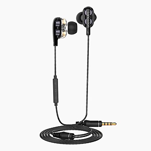 Preisvergleich Produktbild Sportkopfhörer , Dewanxin Wireless Kopfhörer Bluetooth Stereo In Ear Halsband Sport Ohrhörer Rauschunterdrückung Noise Cancelling bis zu Joggen, Workout, Fitness, Headphones mit Mikrofon für iPhone, Android, MP3 und so weiter (Schwarz)