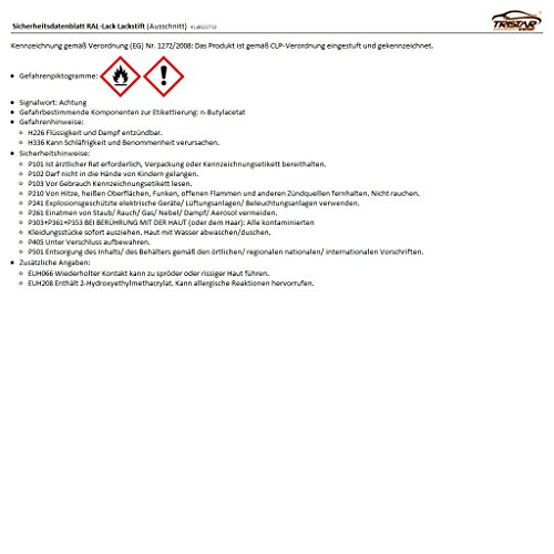 RAL 9016 VERKEHRSWEISS glänzend Lackstift 50 ml schnelltrocknend - 5