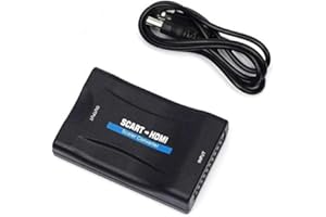 Multibao 1080P SCART To HDMI Video Audio Upscale Converter Adapter HD TV DVD SkyBox, STB, VHS, Blu-ray, PS3