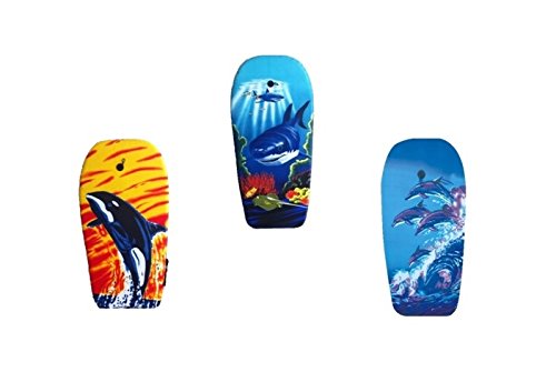 EXPLORER Bodyboard 94x47x5cm Schwimmboard Board Surf Wal mit Halteleine und Klett Surfboard Schwimmbrett Strand Wasser Sommer Wellen Wellenreiten