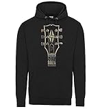  Premium Gitarre Spindelstock Ich Kann 50 Years Old But I Got To See All The Best Bands Motiv Gitarrist Musiker Herren Schwarz Kapuzenpullover - Schwarz, Medium 38/40\