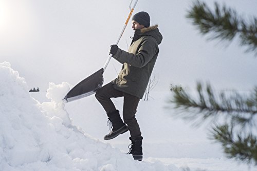 Fiskars Schneewanne für große Flächen, Blattbreite 74 cm, Kunststoff-Blatt/Aluminium-Stiel, Schwarz/Orange, SnowXpert, 1003470 - 5