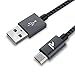 Produktbild Rampow Micro USB Kabel, 2M/1-Stück, mit Nylon geflochtenes USB Micro Ladekabel kompatibel für Android Smartphones, Samsung Galaxy, Huawei, Sony, Nexus, Nokia, Kindle und mehr - Space Grau