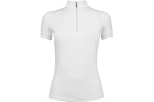 e EQUITYUM T-Shirt Concorso Donna Cassandra, vestibilità Aderente, Leggera e Confortevole, Ideale per l’Equitazione