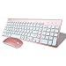 Produktbild Lardoo Glatter Körper 2,4 GHz kabellose Tastatur und Maus Combo 102 Tasten Geräuscharme kabellose Tastatur Maus für Mac PC Windows XP / 7/10