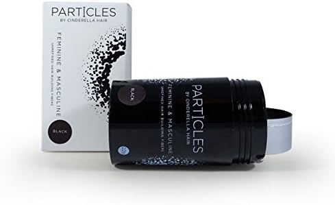 Particles Hair Building Fibers Hair Loss Concealer For Hair Loss & Thinning Hair by Cinderella Hair 22g (Black)