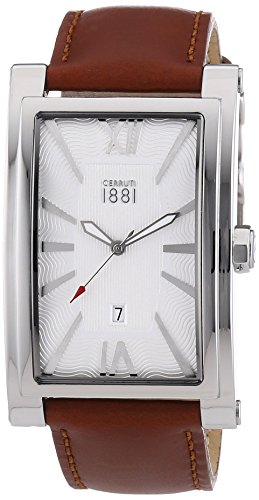 Cerruti 1881 Herren-Armbanduhr LUCCA Analog Quarz Leder CRB042SN04TN